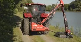 Photo de l'épareuse AGRI-LONGER GII à Sécurité Mécanique au travail vue arrière
