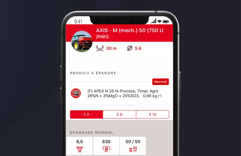 KUHN SpreadSet app preview