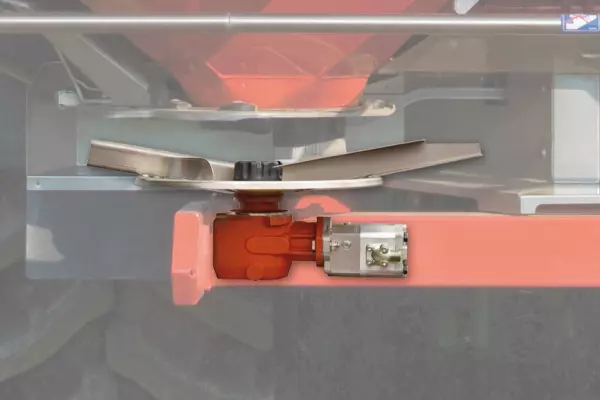 Az AXIS H-EMC műtrágyaszóró repítőtárcsáit hajtó hidromotor