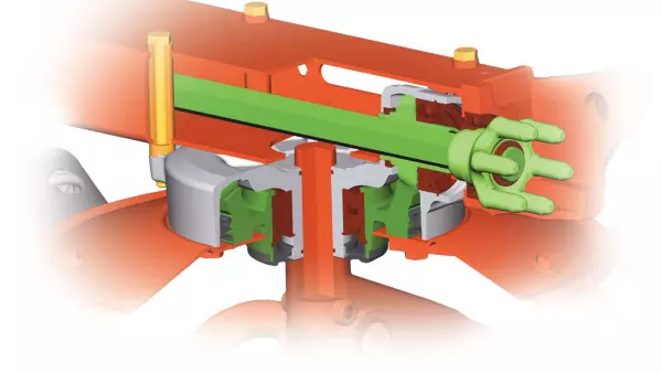 Takarítson meg időt a GF 8700 típusú rendterítő tartós használatra tervezett rotorhajtásházaival