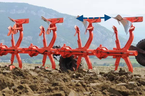 Az eltérő eketesttávolságok lehetőséget biztosítanak arra, hogy az eke megfelelhessen a különböző munkakörülményeknek.