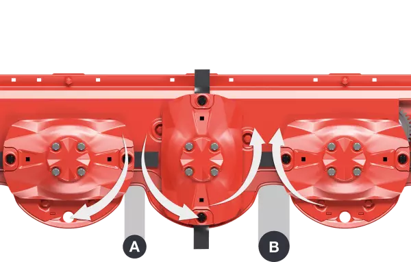 Az OPTIDISC kaszagerendely eltérő nagyságú tárcsaközei