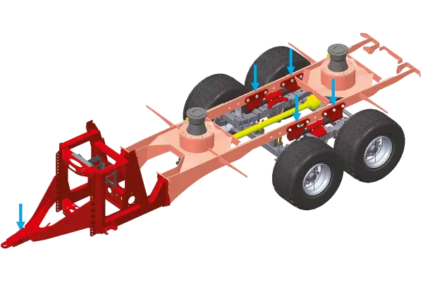 A mérőcellák mérete és a szabadalmaztatott integrációs rendszer biztosítja, hogy a KUHN PROFILE 2 DL/2CL típusú takarmánykeverő-kiosztó kocsik precíz mérést garantáljanak kis mennyiségek és teljes tartálynyi keverékek esetén is, maximálisan 34 m3 mennyiségig.