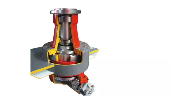 A hajtómű a KUHN széles körű tapasztalatát és műszaki szakértelmét tükrözi.