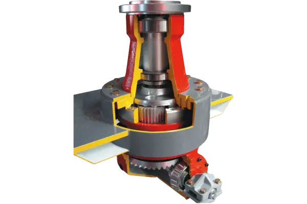 A jól bevált hajtómű a KUHN széles körű tapasztalatát és műszaki szakértelmét tükrözi.