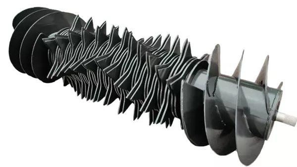 A 23 késes OMNICUT rotor (OC 23) 45 mm-es elméleti szecskahosszúságot kínál.