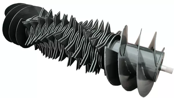 A 23 késes OMNICUT rotor (OC 23) 45 mm-es elméleti szecskahosszúságot kínál.