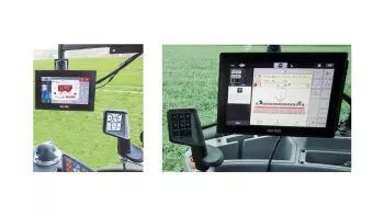 A nagyobb kényelem érdekében erősítse fel innovatív CCI A3 ISOBUS joystick vezérlőjét a kartámaszhoz közel. 