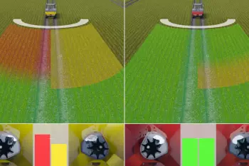 EMC: Az egyes tárcsákon külön működő „tömegmérő” berendezés, a KUHN több mint 20 éves úttörő jelentőségű fejlesztése!