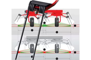 Az aszimmetrikus hosszúságú fogak esetében a fogak előbb érik el a terményt