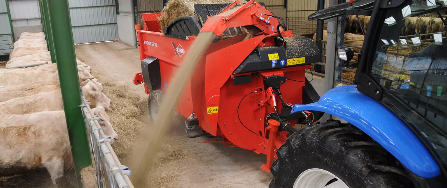 A KUHN PRIMOR 5570 M kiosztási módban